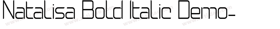 Natalisa Bold Italic Demo字体转换